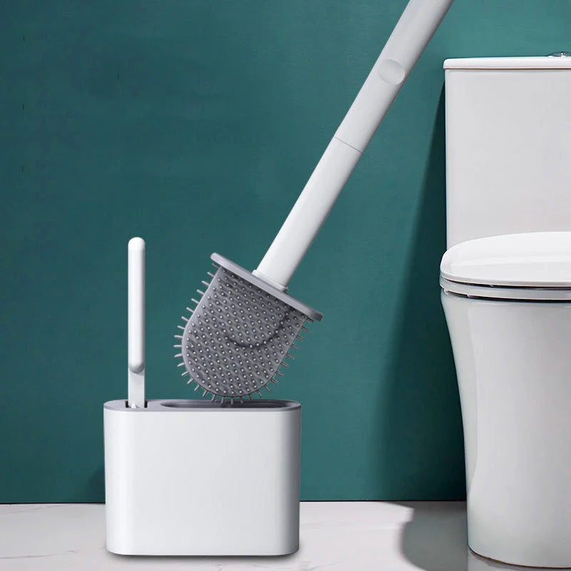 JotaClean™ Silicone Toilet Brush & Holder