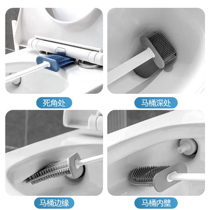 JotaClean™ Silicone Toilet Brush & Holder