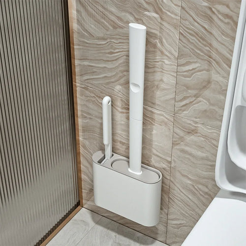 JotaClean™ Silicone Toilet Brush & Holder